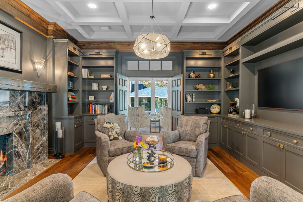 Open living space with elevated finishes and improved natural light.