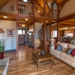 North Asheville Timberpeg living room