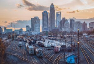 Charlotte skyline view