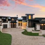living-stone-–-stoneridge-haven-–-laurel-ridge-farms-–-waynesville-nc-–-custom-home-–-exterior-front-dusk-aerial-–-01