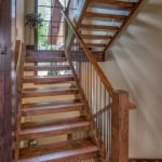 Black mountain craftsman staircase