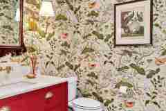 living-stone-–-arboretum-garden-house-–-biltmore-forest-–-asheville-nc-–-renovation-–-powder-room-floral-wallpaper-red-vanity-–-39