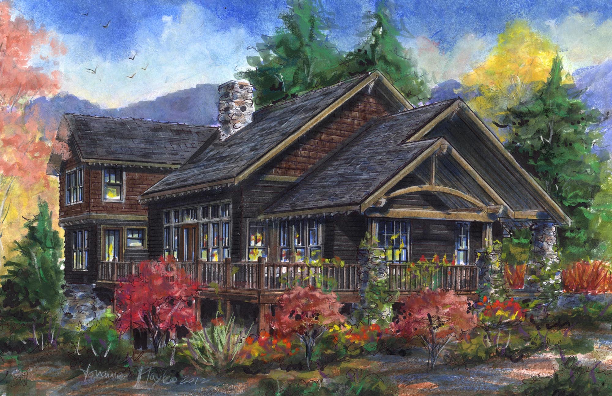 Rockcliff color print